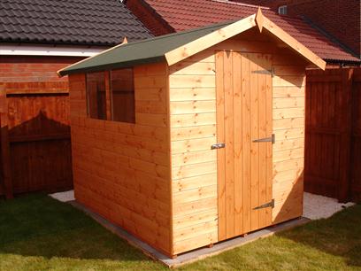 Apex Shed in Tongue and Groove Matchboard